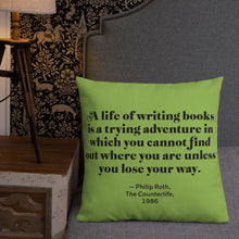 Load image into Gallery viewer, Philip Roth Personal Library Pillow