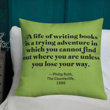 Load image into Gallery viewer, Philip Roth Personal Library Pillow