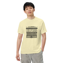 Load image into Gallery viewer, Newark Public Library's Men’s garment-dyed heavyweight t-shirt