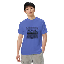 Load image into Gallery viewer, Newark Public Library's Men’s garment-dyed heavyweight t-shirt
