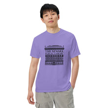 Load image into Gallery viewer, Newark Public Library's Men’s garment-dyed heavyweight t-shirt
