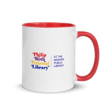 Load image into Gallery viewer, Philip Roth Personal Library Mug with Colored Inside