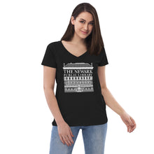 Load image into Gallery viewer, Newark Public Library Women’s recycled v-neck t-shirt
