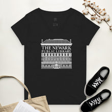 Load image into Gallery viewer, Newark Public Library Women’s recycled v-neck t-shirt