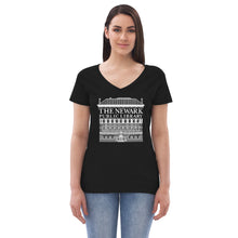 Load image into Gallery viewer, Newark Public Library Women’s recycled v-neck t-shirt