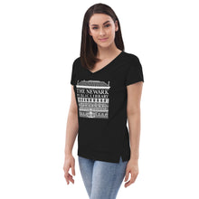 Load image into Gallery viewer, Newark Public Library Women’s recycled v-neck t-shirt