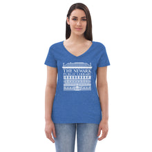 Load image into Gallery viewer, Newark Public Library Women’s recycled v-neck t-shirt