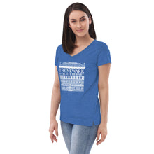 Load image into Gallery viewer, Newark Public Library Women’s recycled v-neck t-shirt