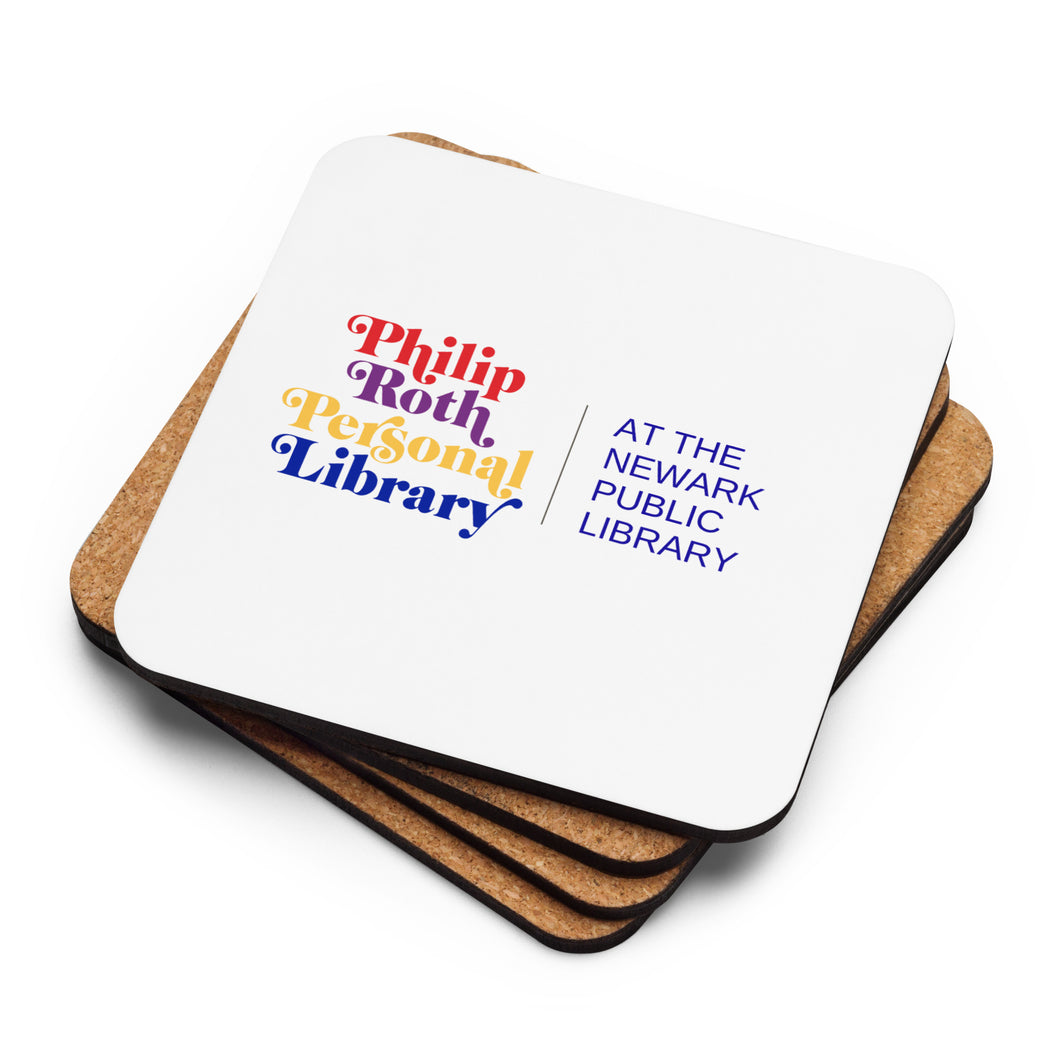 Philip Roth Personal Library Cork-back coaster