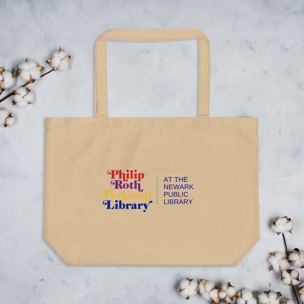 Philip Roth Personal Library Large organic tote bag