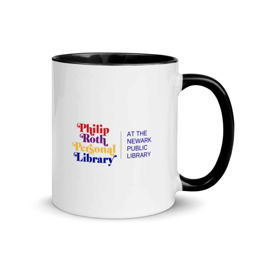 Philip Roth Personal Library Mug with Colored Inside