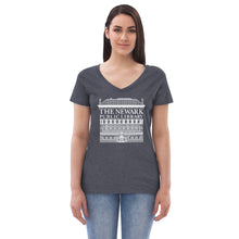 Load image into Gallery viewer, Newark Public Library Women’s recycled v-neck t-shirt
